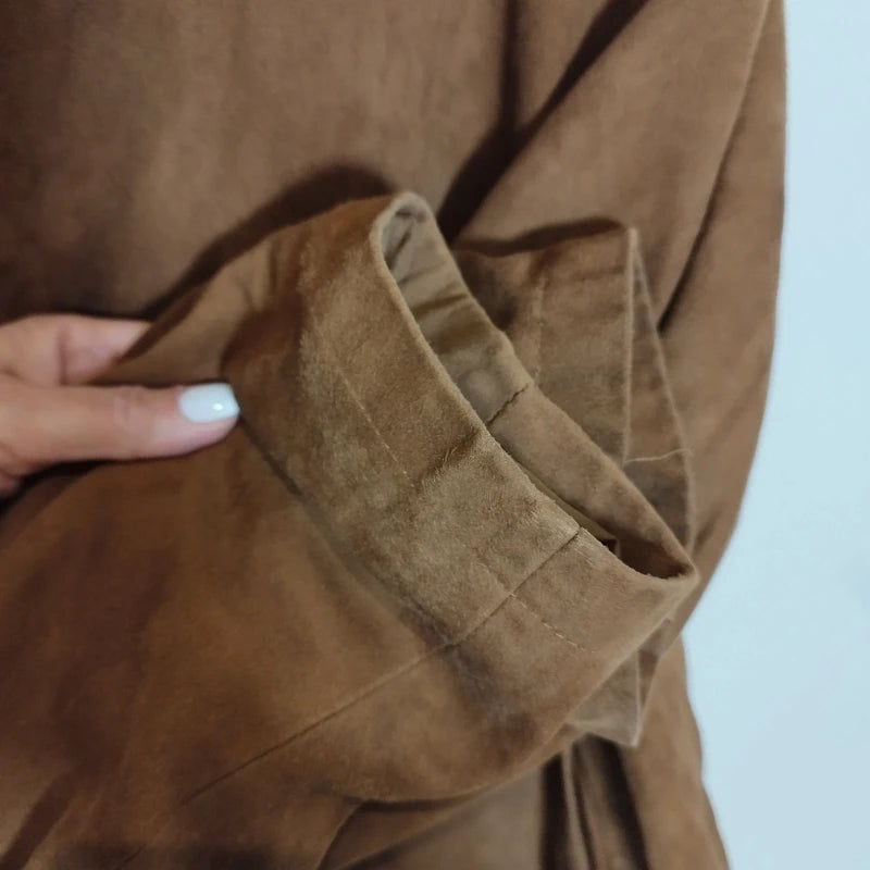 Giubotto Combipel vera pelle scamosciata